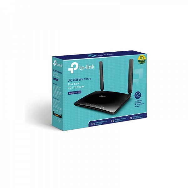 Tp-Link 4G LTE WIR N ROUTER AC750 Dual Band με υποδ SIM Archer MR200 v4
